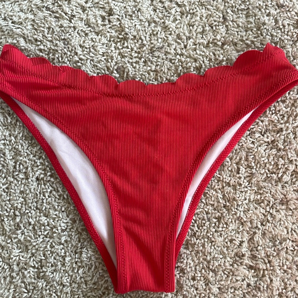 Red Cheeky Swimsuit Bottoms